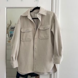 Shacket from H&M - beige size XS (fits oversized)